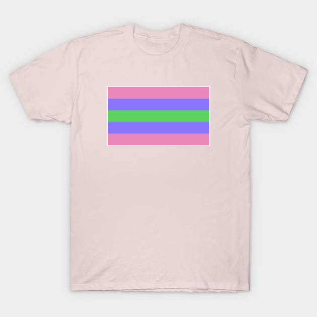 Trigender Flag T-Shirt by AnnaBanana